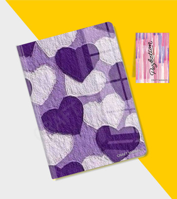 craft maniacs GLUEBIND DIARY A5 Diary RULED 100 Pages(Multicolor)