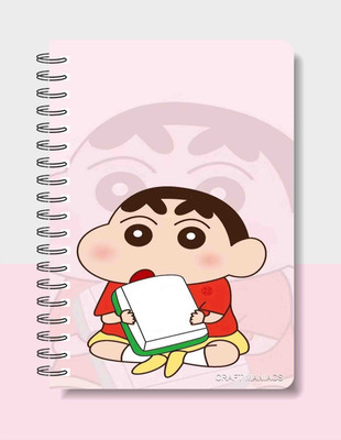 craft maniacs SHINCHAN DIARY 2025 A5 Notebook RULED 160 Pages(Multicolor)