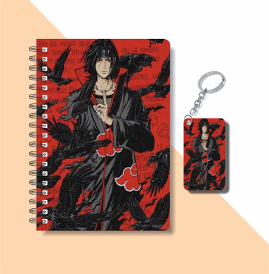 craft maniacs ITACHI UCHIHA COLLECTION A5 Diary RULED 160 Pages(White)