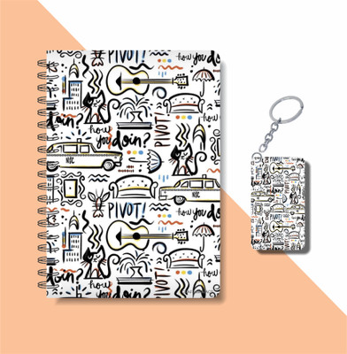 craft maniacs FRIENDS 2024 COLLECTION A5 Diary RULED 160 Pages(Multicolor)