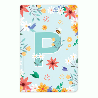 Diarymart Initial Letter Premium Soft Bound Notebook Diary for Girls I Journal Notebook I B6 Diary Ruled 160 Pages(Initial P)