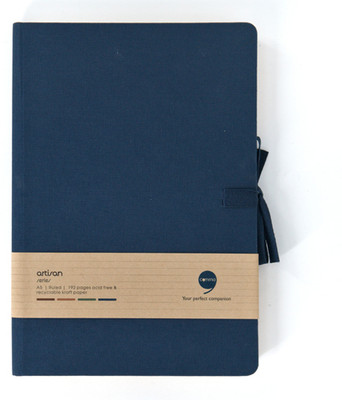 comma Artisan A5 Notebook Ruled 192 Pages(Navy Blue)