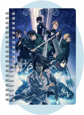 craft maniacs ATTACK ON TITANS COLLECTION A5 Notebook RULED 160 Pages(Multicolor)