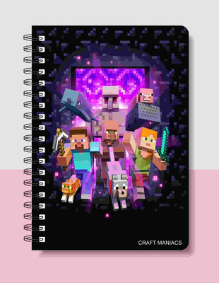 craft maniacs MINECRAFT DIARY A5 Diary RULED 120 Pages(Multicolor)