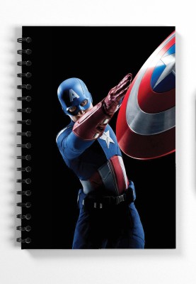 Blue Nexus captain america Nexus Diaries and Notebooks A5 Diary Ruled 140 Pages(Multicolor)