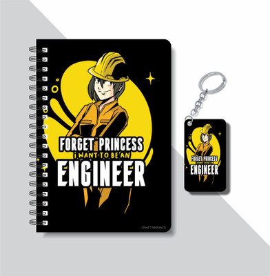 craft maniacs ENGINEER COLLECTION A5 Diary RULED 160 Pages(White)