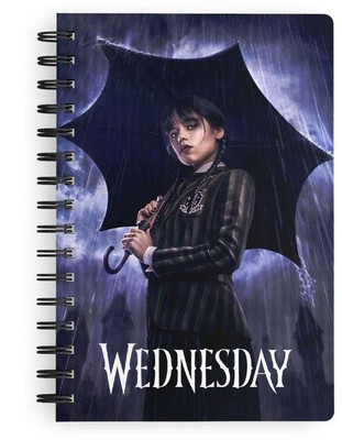 sabali Wednesday 2025 A5 Notebook Ruled 160 Pages(White)