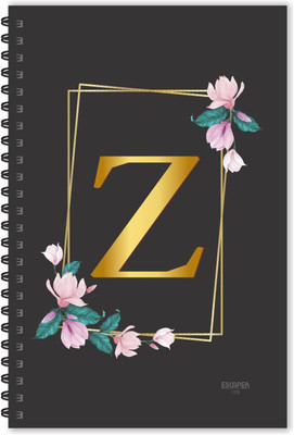 ESCAPER Z letter diary (Ruled - A5), Z initial Diary, Z alphabet Notebook A5 Diary Ruled 160 Pages(MulticolorZ)