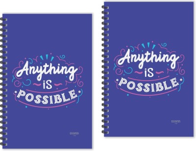 ESCAPER Anything is Possible Motivational Quotes Diaries (Ruled - A5 Size - Pack of 2 Diaries), Quotes on Diaries A5 Diary Ruled 160 Pages(Multicolor, Pack of 2)