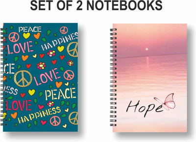 ROT RIX combo of 2 Notebooks A5 Diary Ruled 144 Pages(Multicolor, Pack of 2)