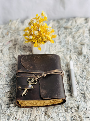 KRINTERNATIONAL Royal Key Charm Diary A6 Diary UNRULED 200 Pages(Multicolor)