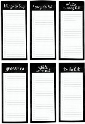 Inkdotpot Notepad Regular Note Pad Unruled 6 Pages(Black, Pack of 6)