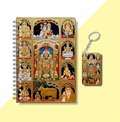 craft maniacs DEVI DEVTA A5 RULED 160 PAGES DIARY WITH FREE KEYCHAIN FOR BELIEVERS A5 Diary RULED 160 Pages(Multicolor)