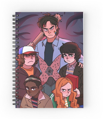 craft maniacs STRANGER THINGS A5 Diary RULED 160 Pages(Multicolor)