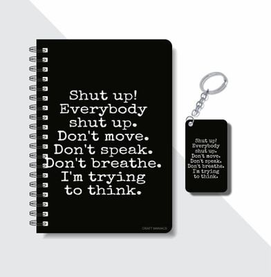 craft maniacs SHERLOCK A5 Notebook RULED 160 Pages(Multicolor)