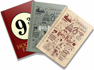 craft maniacs A5 SPIRAL HP NOTEBOOK A5 Diary RULED 100 Pages(NINE3/4, Pack of 3)