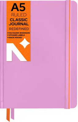 NEORAH Ruled Journal Notebook - 110 GSM - Office Hardcover Notebook A5 Notebook Single Rule 160 Pages(LAVENDER)