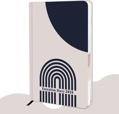 alDivo Paper Cover Hard Bound 2026 Diary with Dates I Daily Planner Diary 2026 I A5 Diary Ruled 344 Pages(Light Brown)