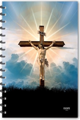 ESCAPER Jesus Christ on Cross Diary (RULED), Jesus Christ Diary, Cross Diary, Devotional Dairy, God Diary, Designer Diary, Journal, Notebook, Notepad A5 Diary Ruled 160 Pages(Multicolor)