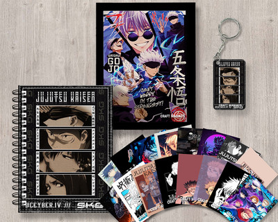 craft maniacs JUJUTSU KAISEN GIFTING SET A5 Diary RULED 120 Pages(Red)