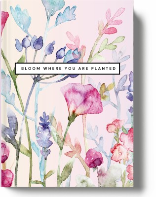 Lauret Blanc Hardbound 12 Months Undated Planner - 12 Monthly Spreads, 52 Weekly Spreads A5 Planner Planner 150 Pages(Bloom Where You Are Planted)