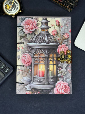 ALBILA HANDICRAFTS na A5 Diary Unruled 200 Pages(Black)