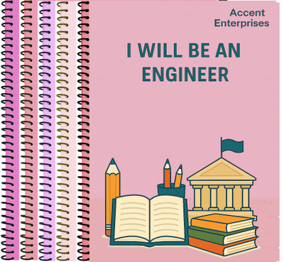 ACCENT Notebook A4 plain 200 pages per Notebook for Engineer A4 Notebook Unruled 1000 Pages(Multicolor, Pack of 5)