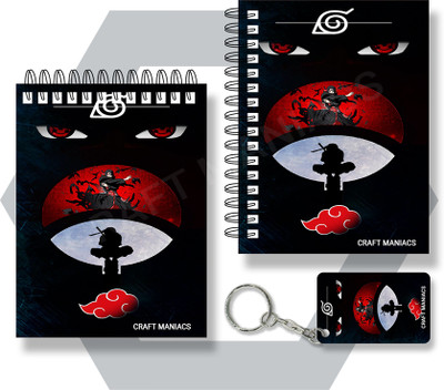 craft maniacs ITACHI UCHIHA A6 NOTEBOOKS A6 Notebook UNRULED 100 Pages(Multicolor)