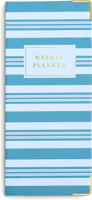 7mm Between the Lines Blue Weekly Planner | Easy to Carry | 60 Weeks Overview | Gifting Pocket-size Planner/Organizer Undated 120 Pages(Monday Blues)