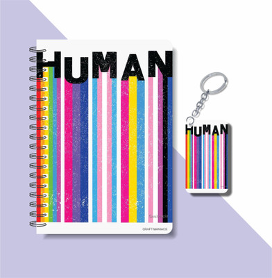 craft maniacs PRIDE A5 Notebook RULED 160 Pages(Multicolor)