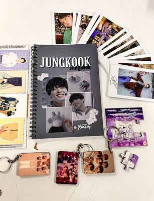 craft maniacs BTS A5 Diary RULED 160 Pages(Purple)