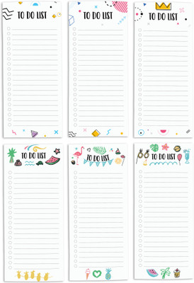 Inkdotpot Notepad Regular Note Pad Unruled 6 Pages(White, Pack of 6)
