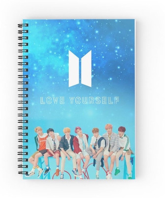craft maniacs BTS 2023 DIARY A5 Notebook RULED 120 Pages(Multicolor)