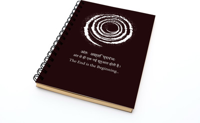 snow crafts Wiro Bound A5 Diary Pain sheets 144 Pages(BRN LNG MIX)