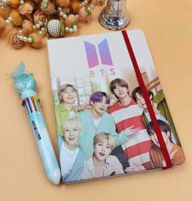 Paper Bear BTS Regular Diary single 60 Pages(White, Pack of 2)