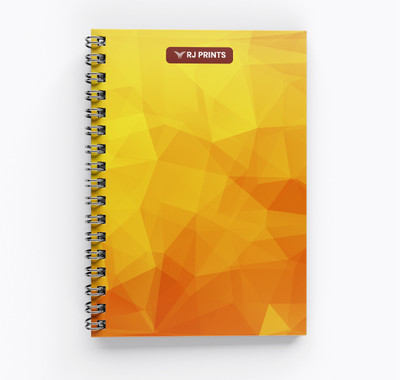 RJPRINTS Geometric Gradient A5 Notebook Unruled 200 Pages(Multicolor)