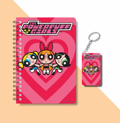 craft maniacs POWR PUFF GIRLS 2023 NOTEBOOK COLLECTION A5 Notebook RULED 160 Pages(White)