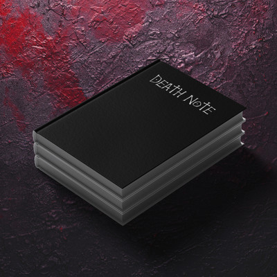 Gift Gadi Anime-Inspired Notebook A5 Notebook Rule 60 Pages(Black)