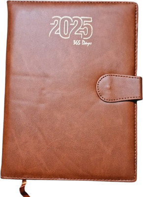Greeshma Executive 2022 New Year Diary ( Sunday full page) Regular Diary Single Rule 364 Pages(Brown)