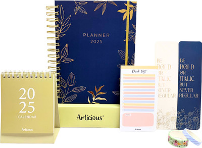 articious Vintage Royal A5 Planner/Organizer Ruled 258 Pages(Blue, Pack of 5)