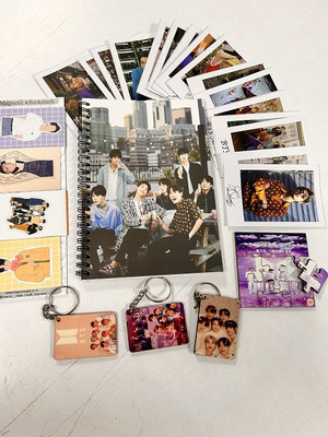 craft maniacs BTS A5 Diary RULED 160 Pages(Blue)