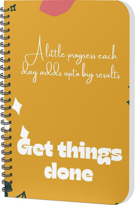 AccuPrints Daily Planner A5 Planner/Organizer Ruled 180 Pages(Yellow)