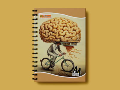 MAHAVIRA TRADERS SPIRAL NOTEBOOK A4 Notebook Ruled 400 Pages(Multicolor)