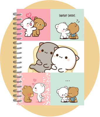 craft maniacs MILK & MOCHA 2023 COLLECTION A5 Note Book RULED 160 Pages(Multicolor)