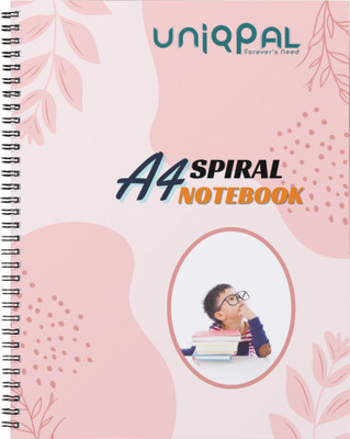 UNIQPAL SET OF 1 A4 Notebook Ruled 200 Pages(Multicolor)