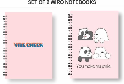 Papco Notebooks A5 Diary Ruled 144 Pages(Multicolor, Pack of 2)