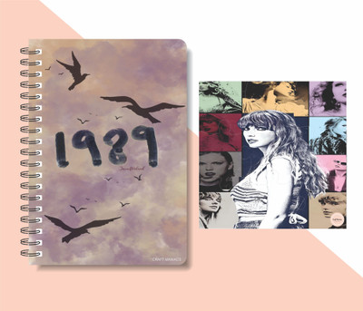 craft maniacs DIARY & PUZZLE A5 Diary RULED 160 Pages(Black)