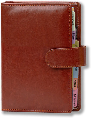 COI Leather Organizer 2025 | Yearly Planner | Journal & planner | Dated Diary Regular Organizer Ruled 313 Pages(Brown)