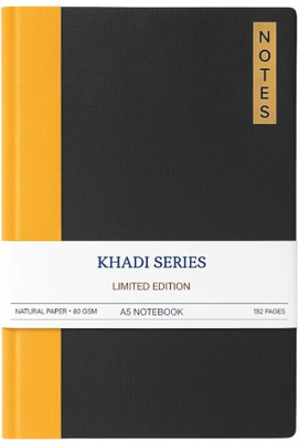 Raghav Collection Taking notes in School, college, or Office Notebook A5 A5 Diary Ruled / Lined 192 Pages(Yellow, Black)
