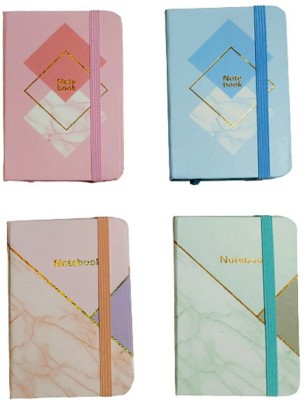 Blooming Box Pocket Diary | Small Diary Pocket-size Diary Single Ruled 160 Pages(Multicolor, Pack of 4)